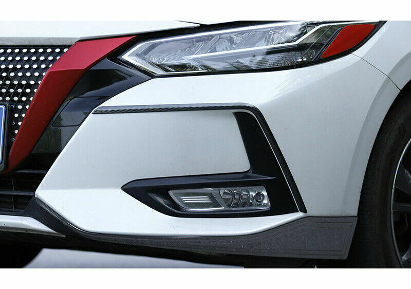 for Nissan Sentra Sylphy 2020-2023 Carbon Style Front Fog Light Lamp Strip Trims