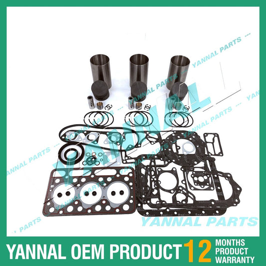 D1102 Overhaul and Reconstruction Kit with Complete Gaskets for Kubota Diesel Engines