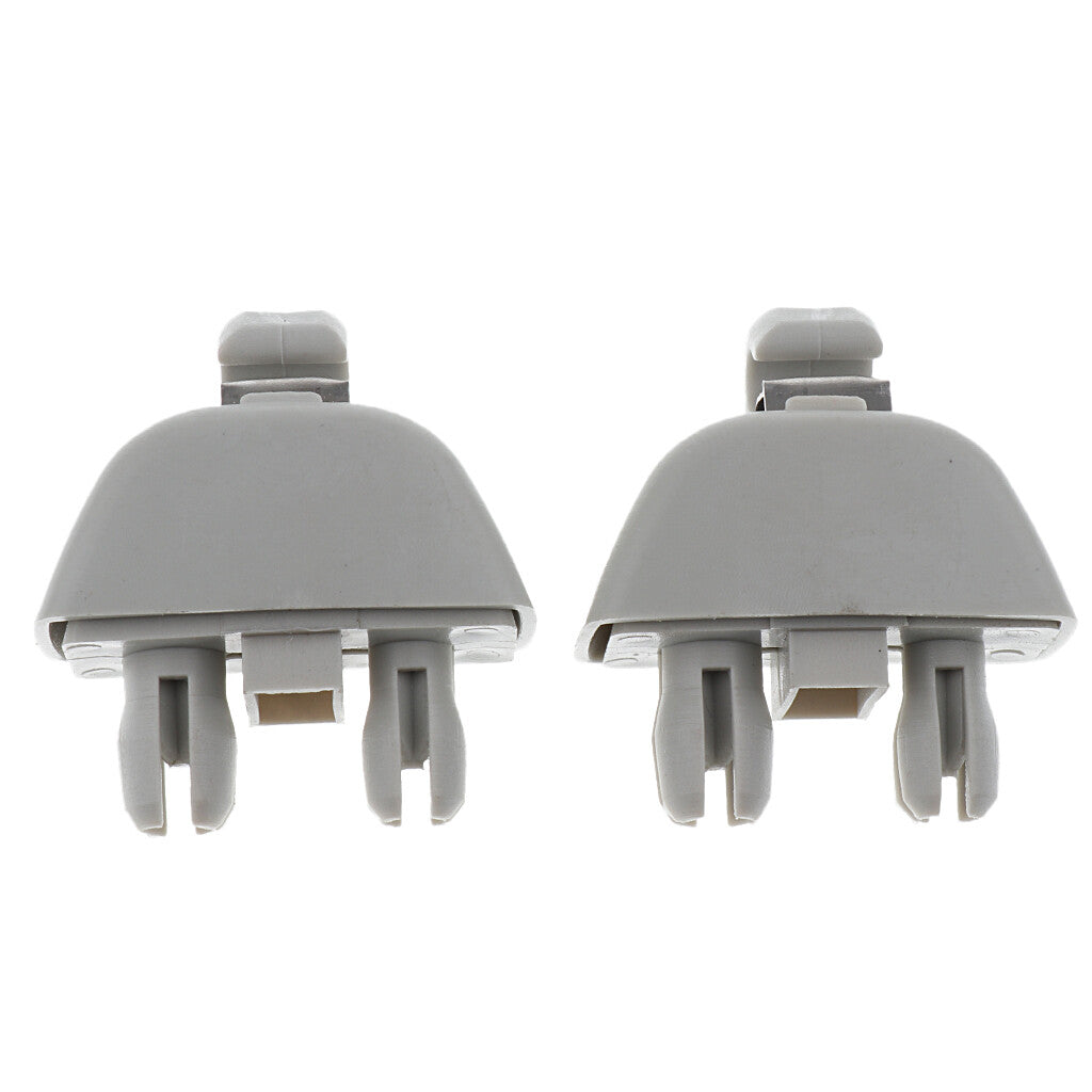 2 Pack New Grey Sun Visor Hook Clip 4F0857561 for Audi A6 C6 2004-2011
