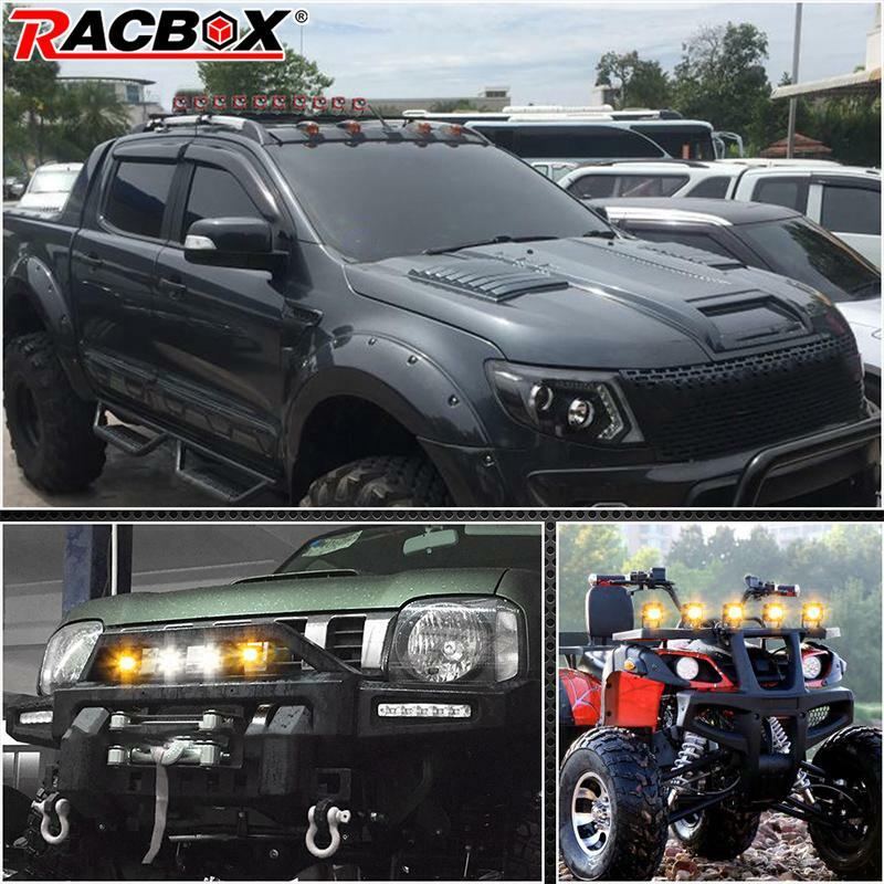 2x 2 LED Work Light Bar Square Pods Offroad Spot Driving Fog ATV SUV Truck