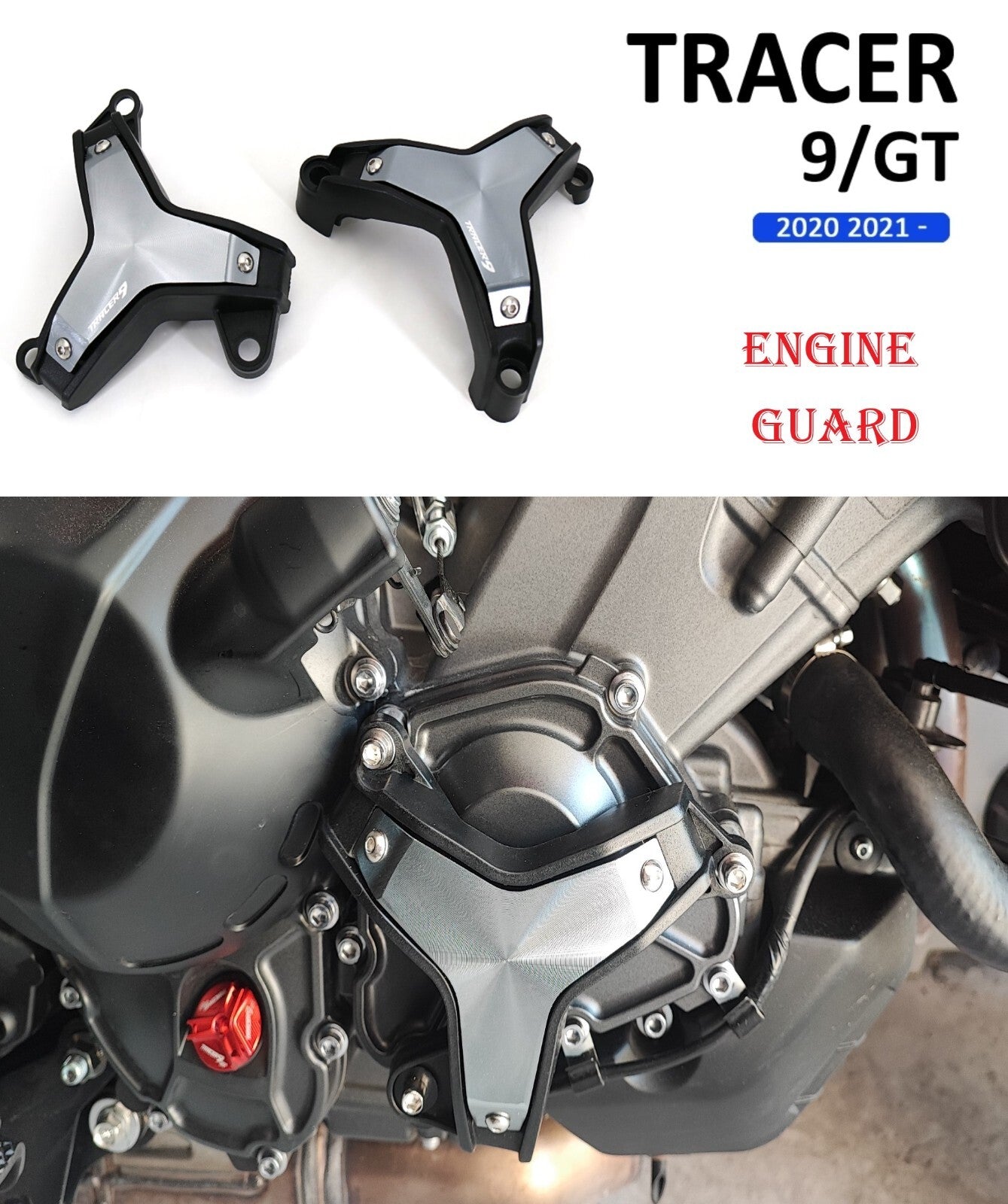 for Yamaha Tracer 9 GT Motorcycle Side Engine Guard Protection Sliders Crash Pad