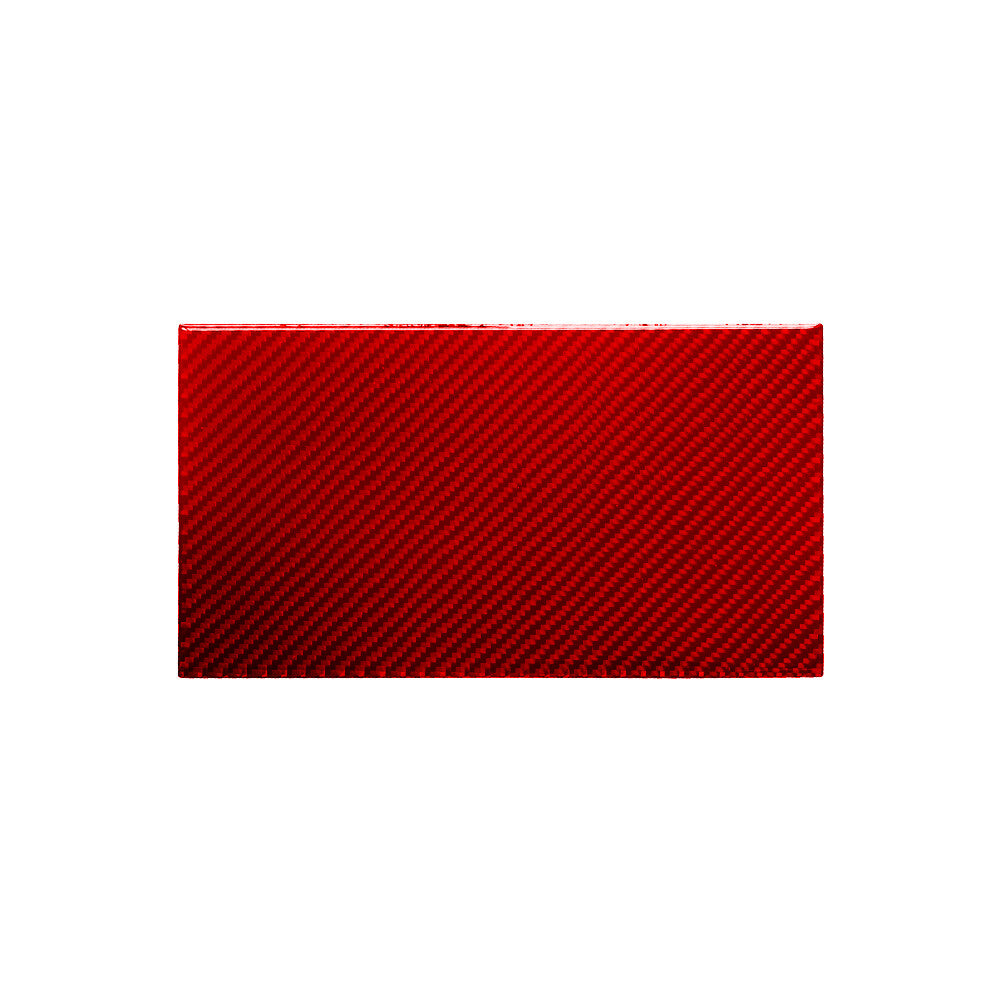 Red Carbon Fiber Below Power Outlet Frame Cover Trim for Jeep for Wrangler 2007-2010