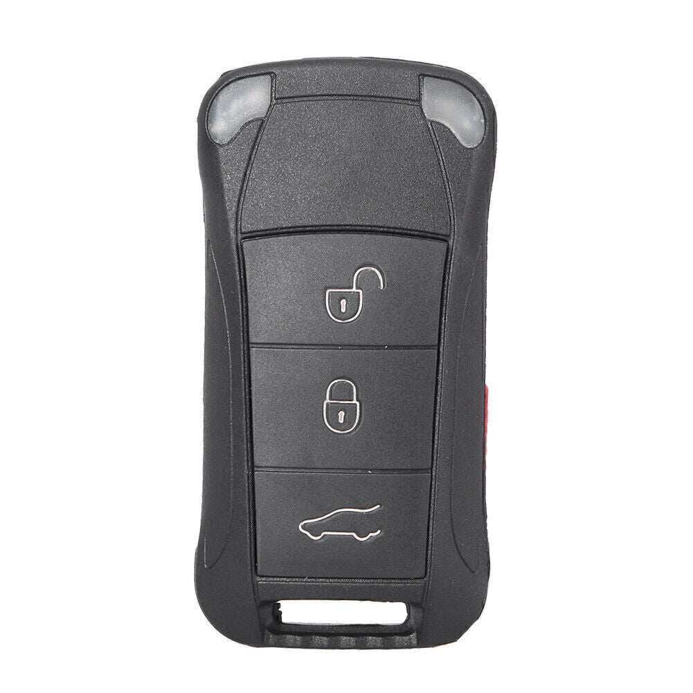 3-Buttons With Panic Remote Shell Fob Key Case Fit for Porsche for Cayenne 2003-11 10