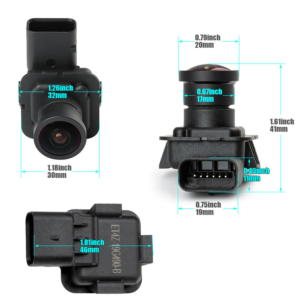 ET4Z-19G490-A is suitable for 2011, 2012, 2013, and 2014 for Ford Edge rearview backup cameras.