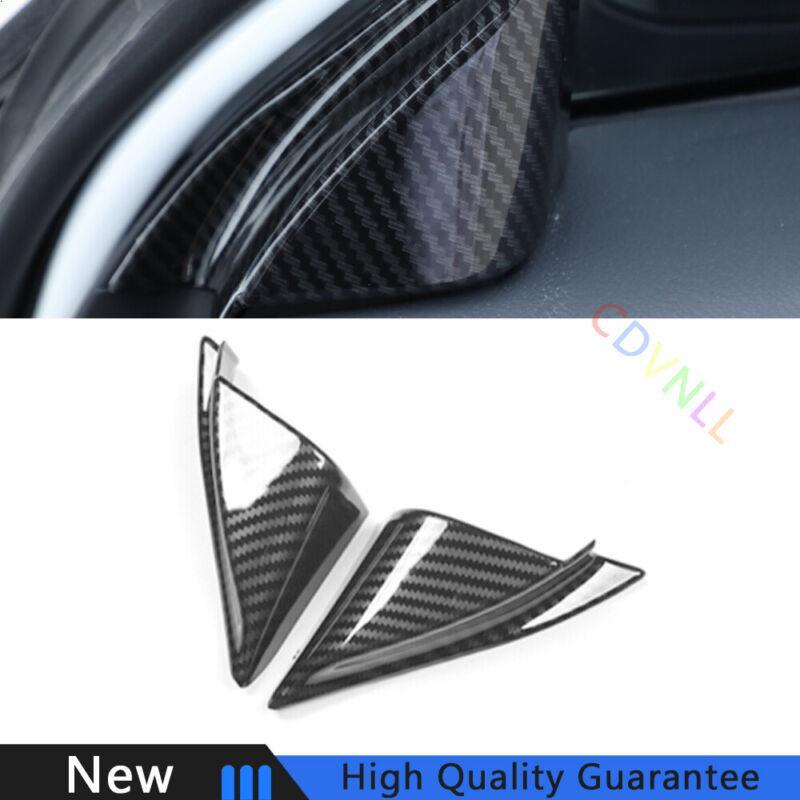 Fit for Mazda CX-5 2017-2021 Carbon Fiber Car Front Triangle A Pillar Cover Trim