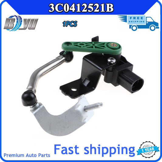 The left front headlight level sensor is applicable to for Volkswagen for Golf 2010-2013, for Tiguan 12-18 CC, and for Audi Q3.