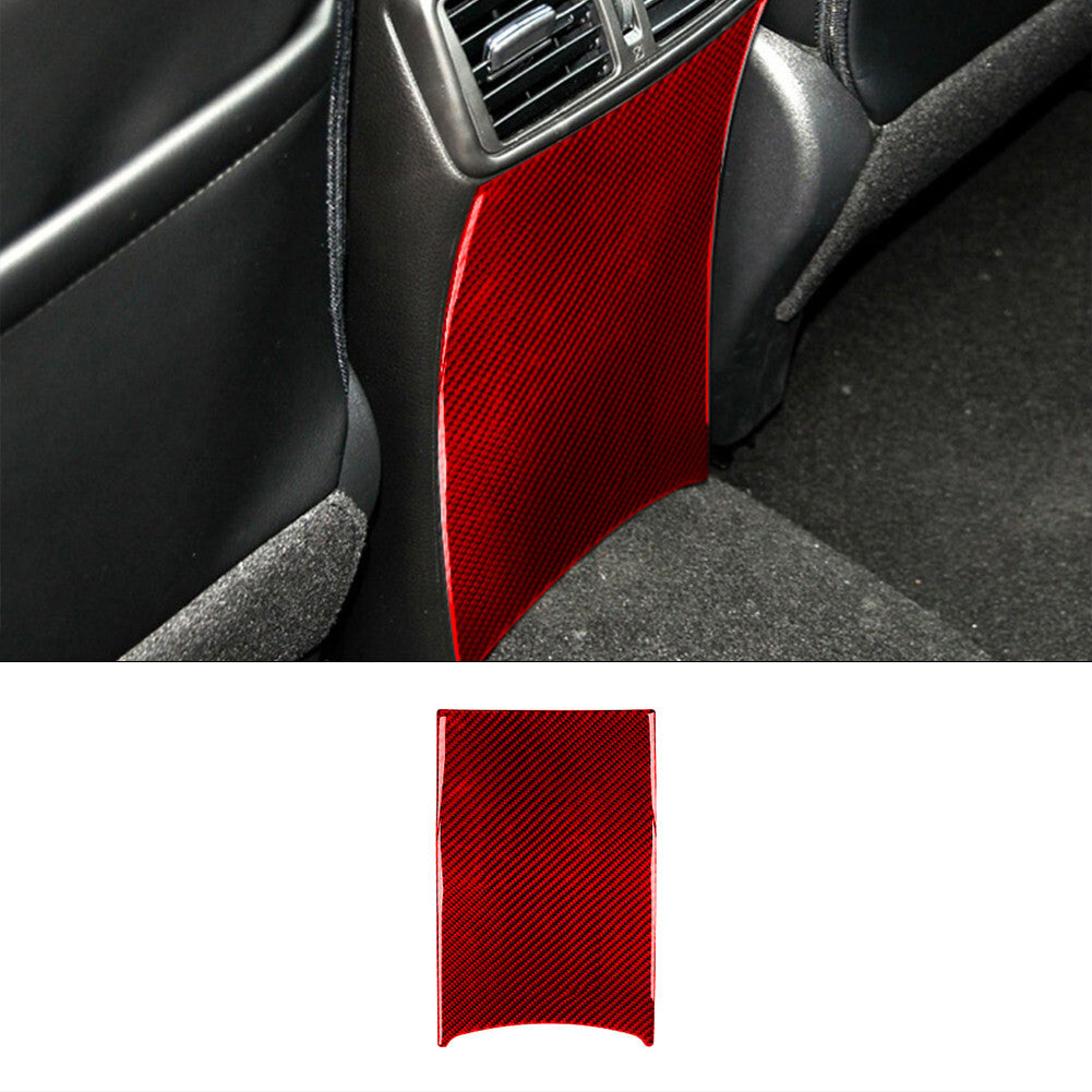 Red Carbon Fiber Rear Below Vent Outlet Cover Trim for Nissan Rogue 2014-2016