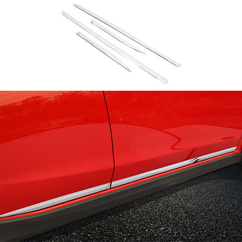 Chrome ABS Side Door Body Guard Molding Cover Trims Fit for Subaru XV 2018-2022