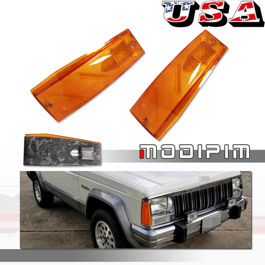 Left and right side marker lights are applicable to for Jeep Cherokee Wagoneer Comanche vehicles from 1984 to 1996.
