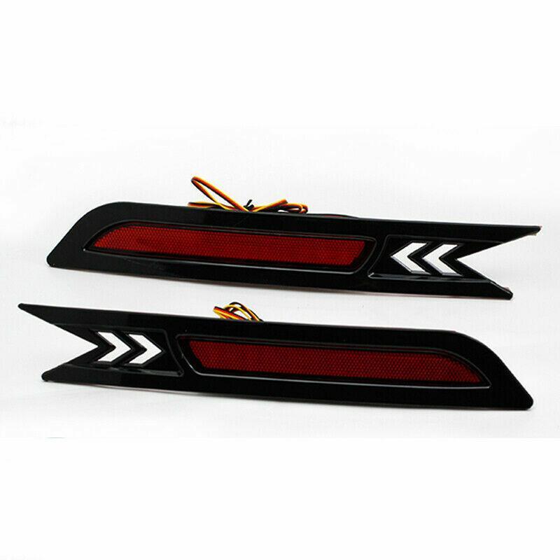 Fit for Honda CR-V 2010-2011 Rear Bumper LED Reflector Brake Fog Light Lamp 2PCS
