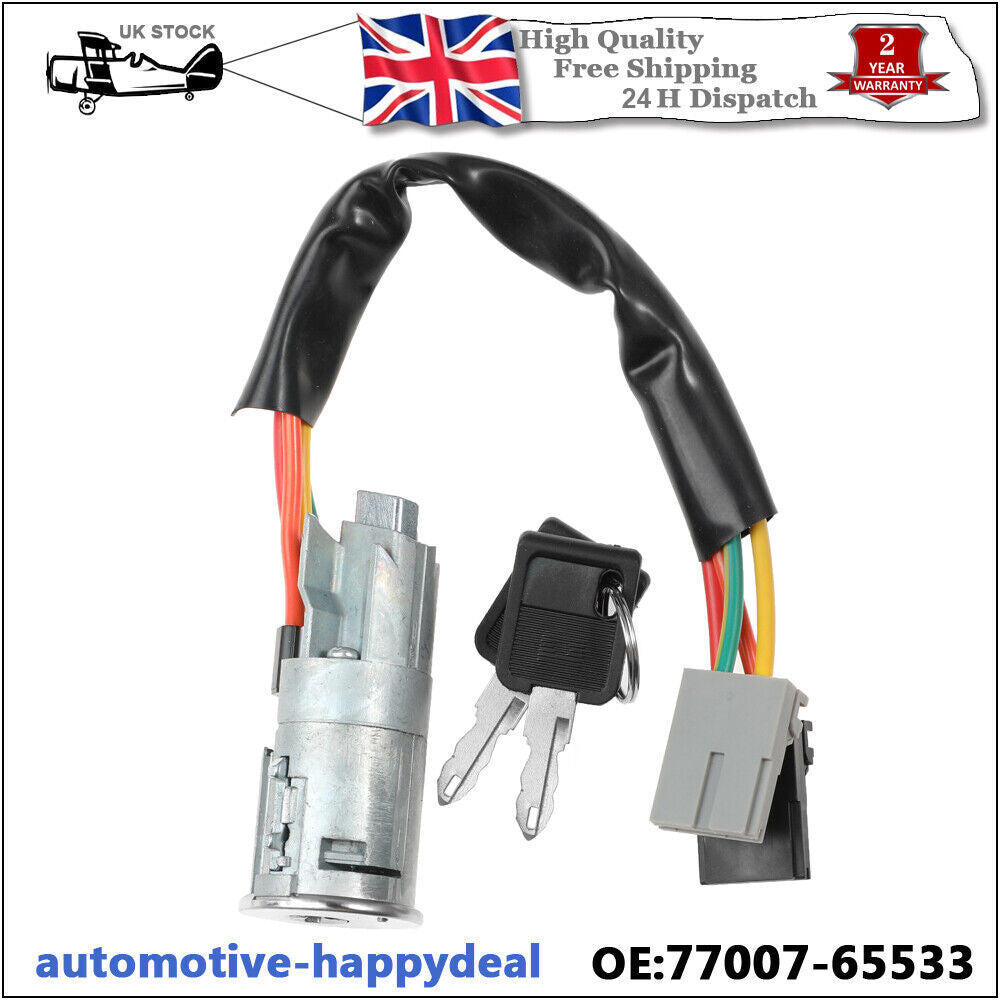 for VAUXHALL VIVARO for RENAULT TRAFIC PRIMASTAR IGNITION LOCK BARREL SWITCH 2 KEYS