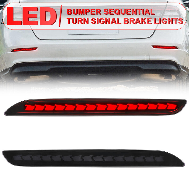 2x LED Rear Bumper Tail Light Brake Lamp W/ Dynamic Turn for Honda Accord 2023+