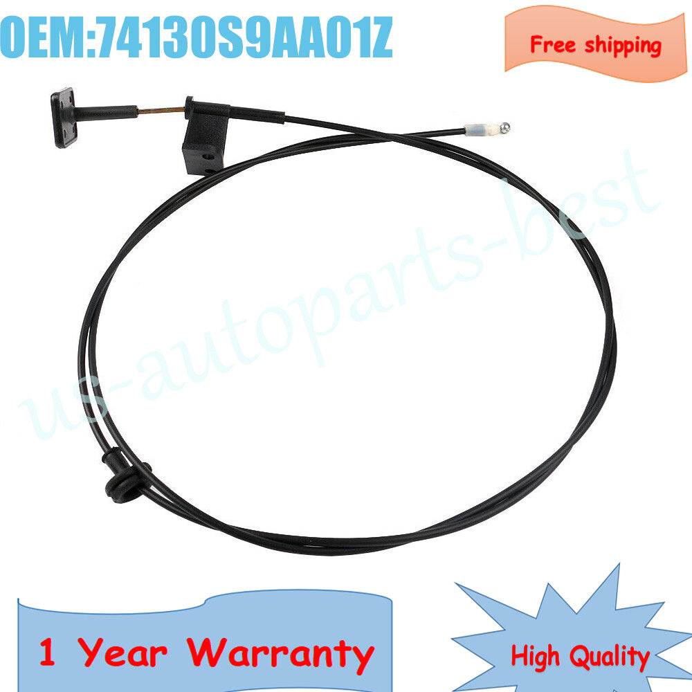 New Hood Release Cable with Handle Pull 74130S9AA01Z Fit for Honda CR-V 2002-06