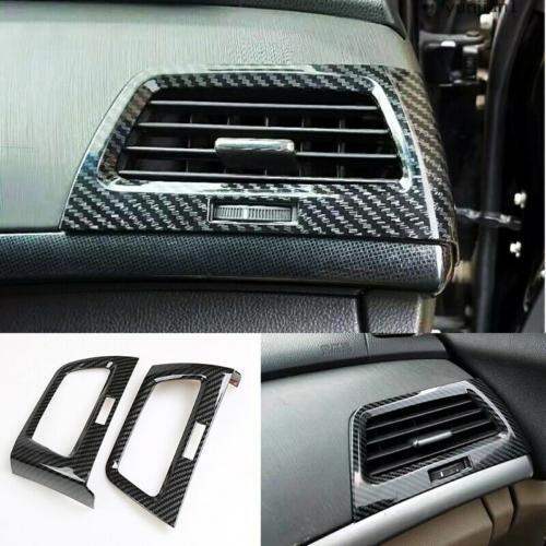 for Honda Accord 2008-2012 Carbon Fiber Air Outlet Vent Decor cover Trim 2PCS