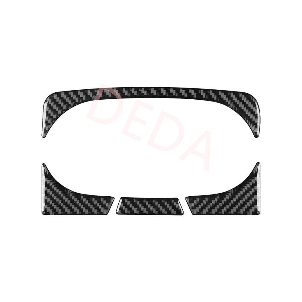 Carbon Fiber Rear Water Cup Holder Trim for Land Rover Discovery Sport 2015-2019
