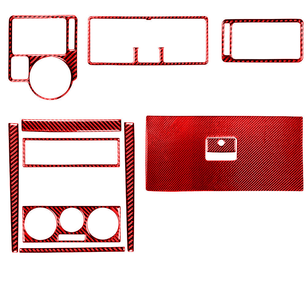Red Carbon Fiber Full Sets Cover Trim Kit for VW for Golf 4 GTI for Jetta MK4 1999-2004