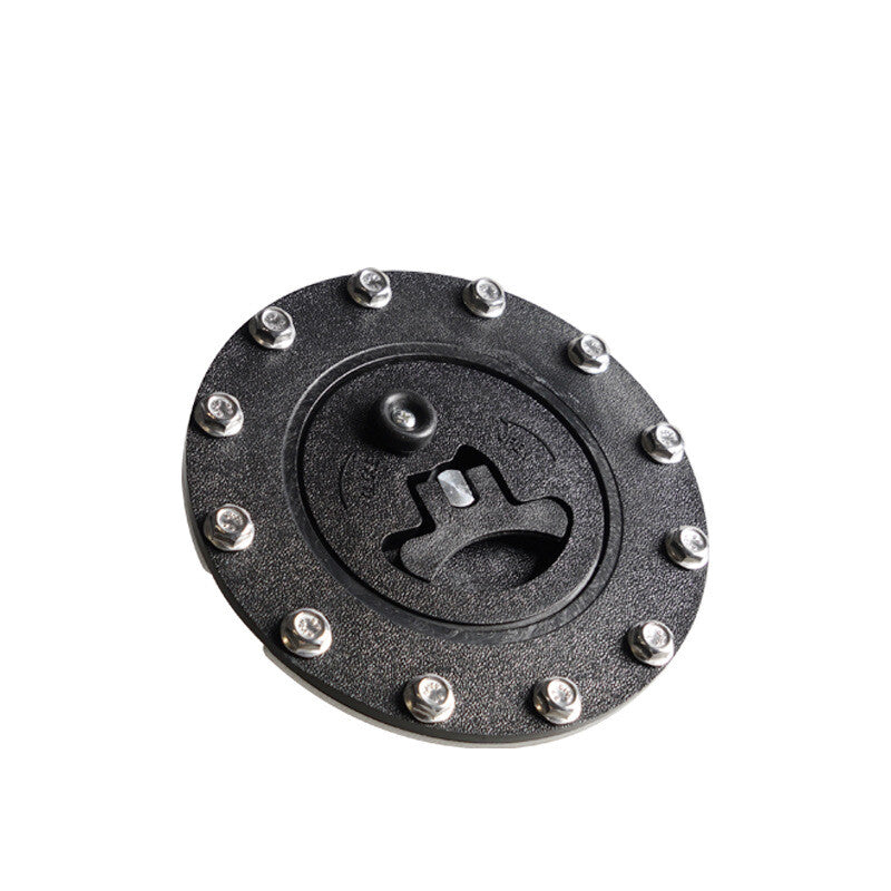 Billet Aluminum Easy Fill Fuel Cell Gas Cap With 12 Hole Cell Bung Gasket Sliver