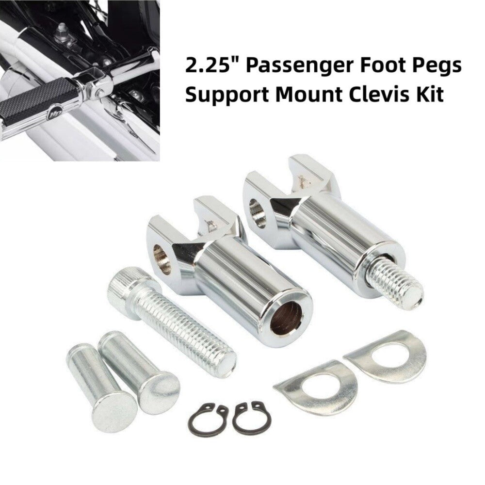 2.25 Passenger Foot Peg Support Mount Clevis Kit For 2000-2006 for Harley Softail