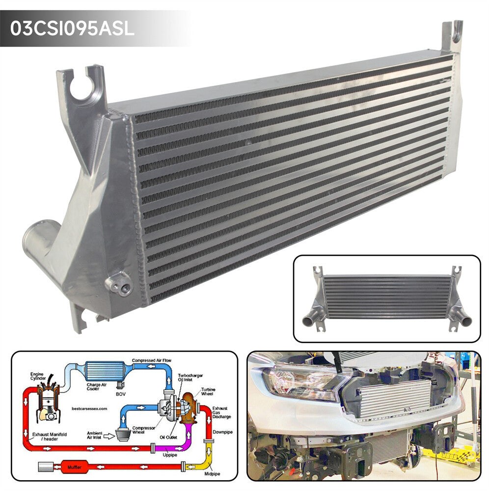 Upgraded Intercooler for Ford Ranger PX and for Mazda BT50 3.2L 2012+ Silver