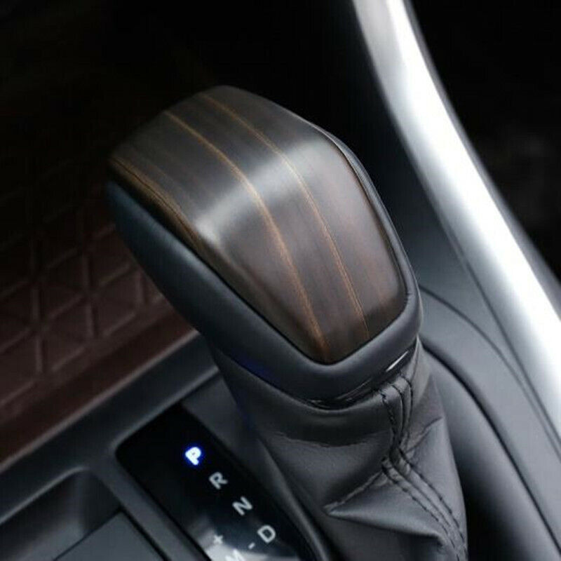 for Toyota RAV4 2019-2023 Peach Wood Grain Car Inner Gear Shift Knob Cover Trim