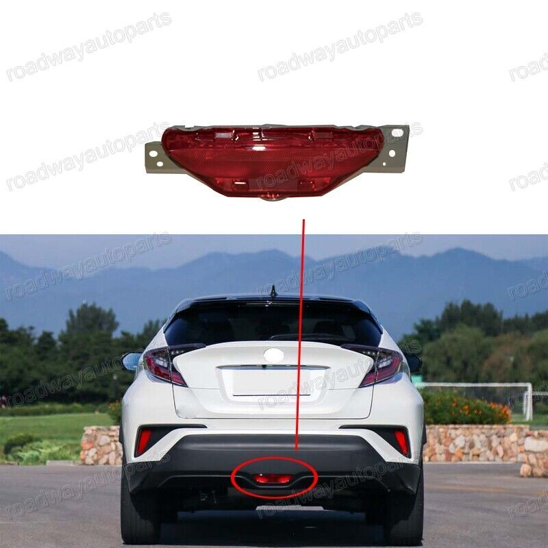 1Pcs Red Rear Bumper Center Fog Light Tail Lamp for Toyota C-HR 2018-2019 1PCS