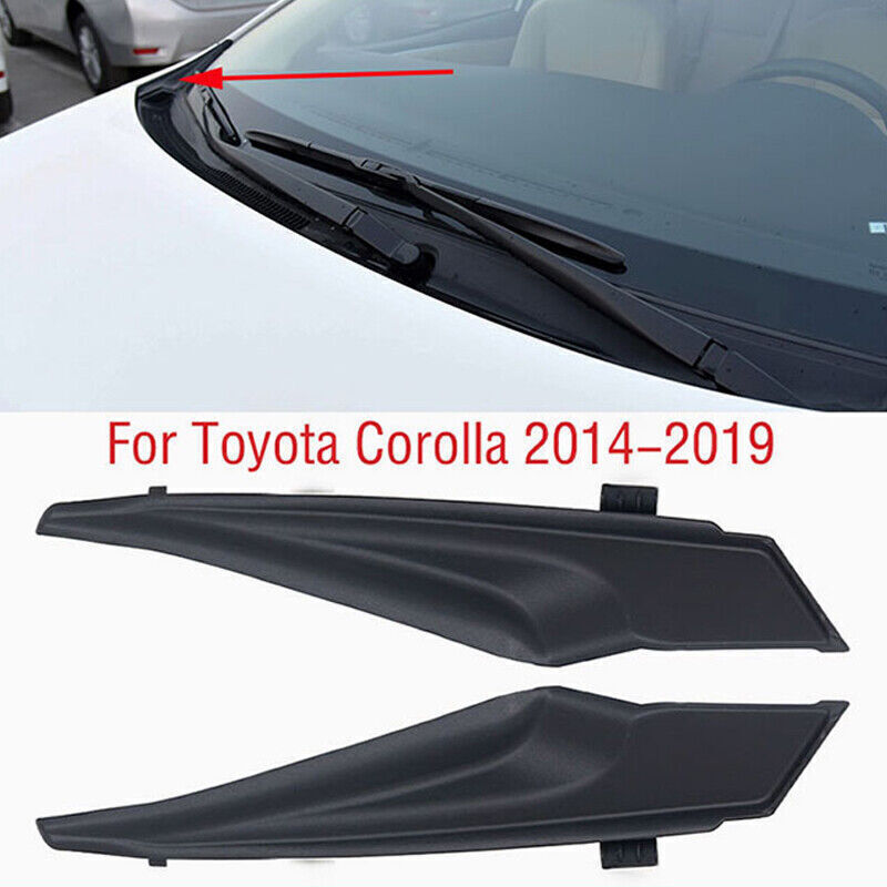 2014-2019 Pair for Toyota for Corolla Front Windshield Wrap Corner Trim Wiper Trim