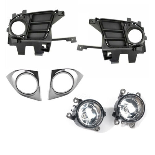 1 Set for Acura TSX 2011-2014 Front Bumper Fog Light DRL Assembly Driving Lights
