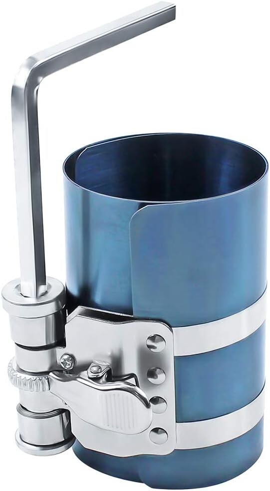 4¡± Piston Ring Compressor, Adjustable Ratchet Piston Installer Tool Removal Tool