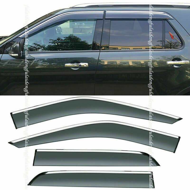 for Ford Explorer 2011-2019 Window Wind Visors Sun Rain Guard Vent Deflectors