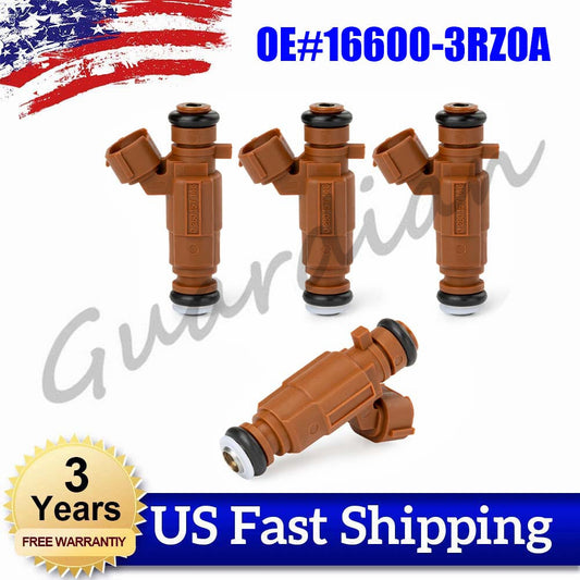 4x 0280157146 Fuel Injector 16600-3RZ0A new Replacement Kit for Nissan and for Renault