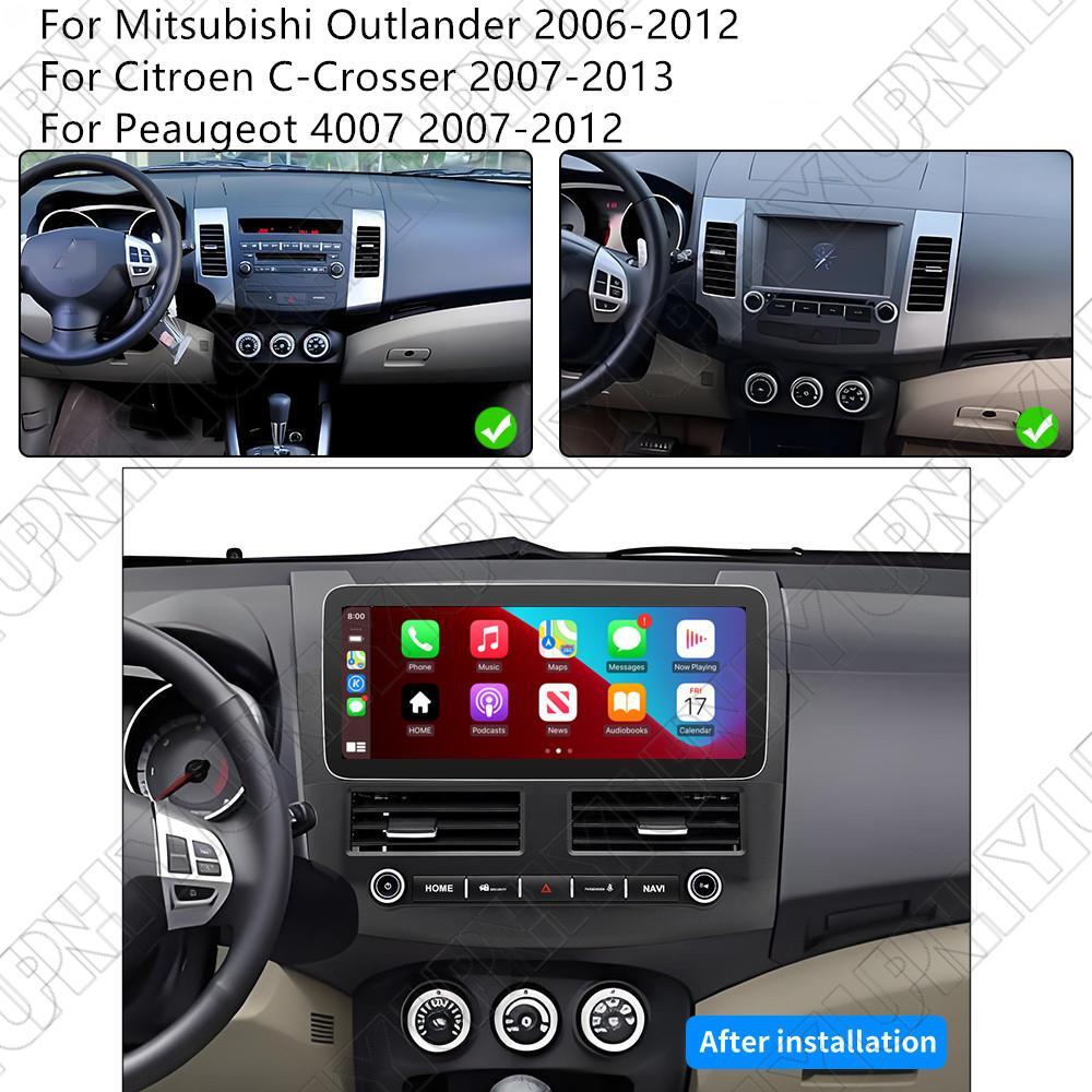 12.3 For 06-12 for Mitsubishi for Outlander Carplay 4+64GB Radio Stereo GPS Navigation