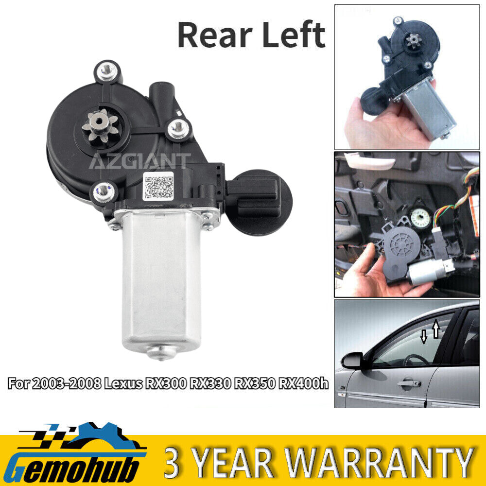 For 2003-2008 for Lexus RX300 RX330 RX350 RX400h Rear Left Window Regulator Motor