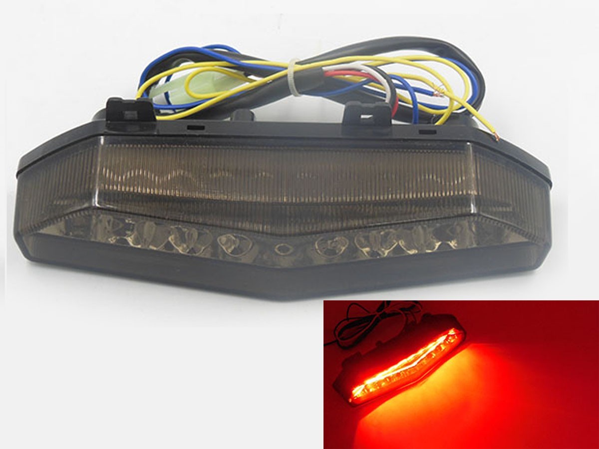 Fit for Kawasaki ZX6R ZX10R 2007-2008 LED Tail Light Brake Turn Signals