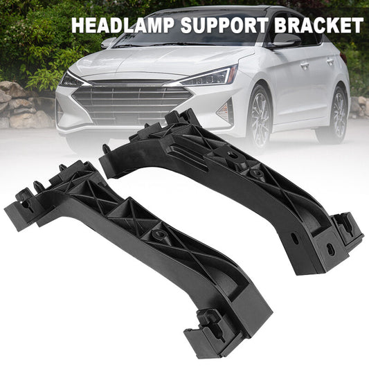 Pair Left Right Headlight Support Bracket For 2017-2020 for Hyundai for Elantra Sedan