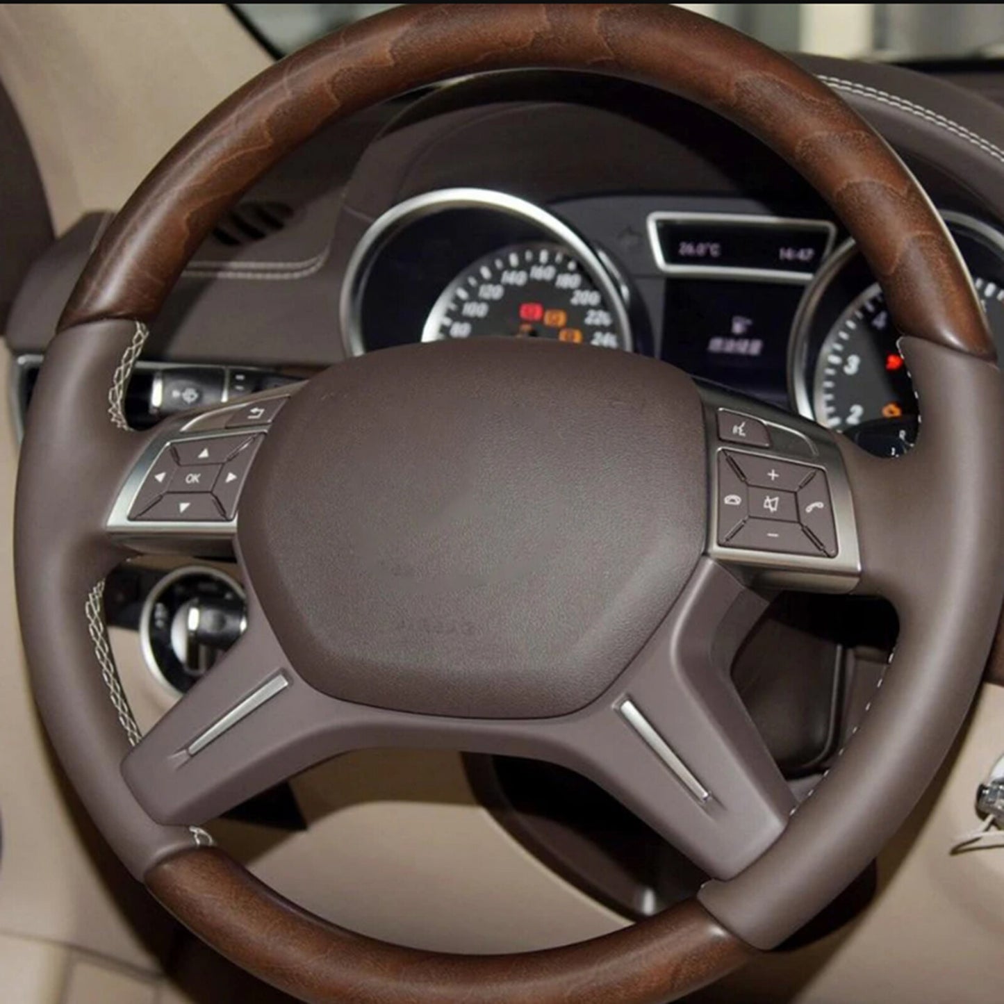 for Mercedes-Benz C Class Button Switch W204 11-2013 Steering Wheel Trim Cover