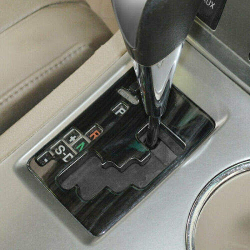Black Wood Grain Center Console Gear Shift Panel for Toyota Highlander 2008-2013