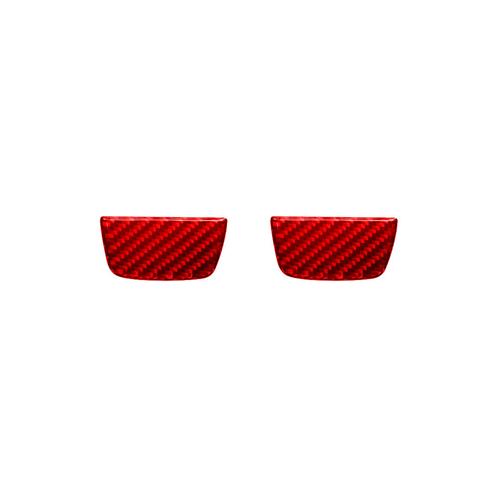 Red carbon fiber front door handle trimming for Jeep for Wrangler JL 2018 + gladiator 2020 +