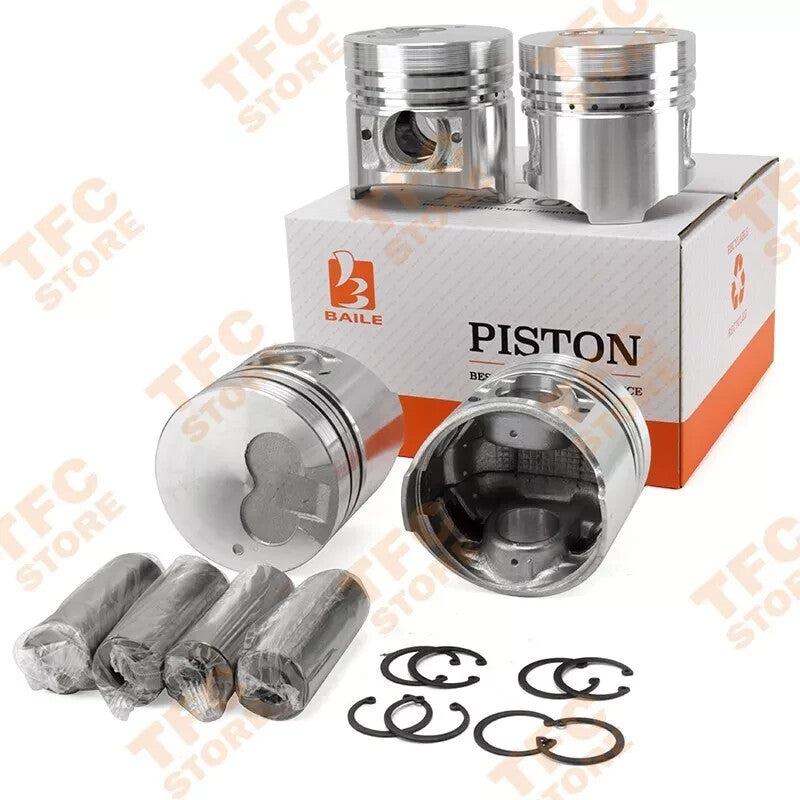 4SET Piston + Ring Kit Set STD for MITSUBISHI 4D56 91.11mm2.524mm(oil ring)
