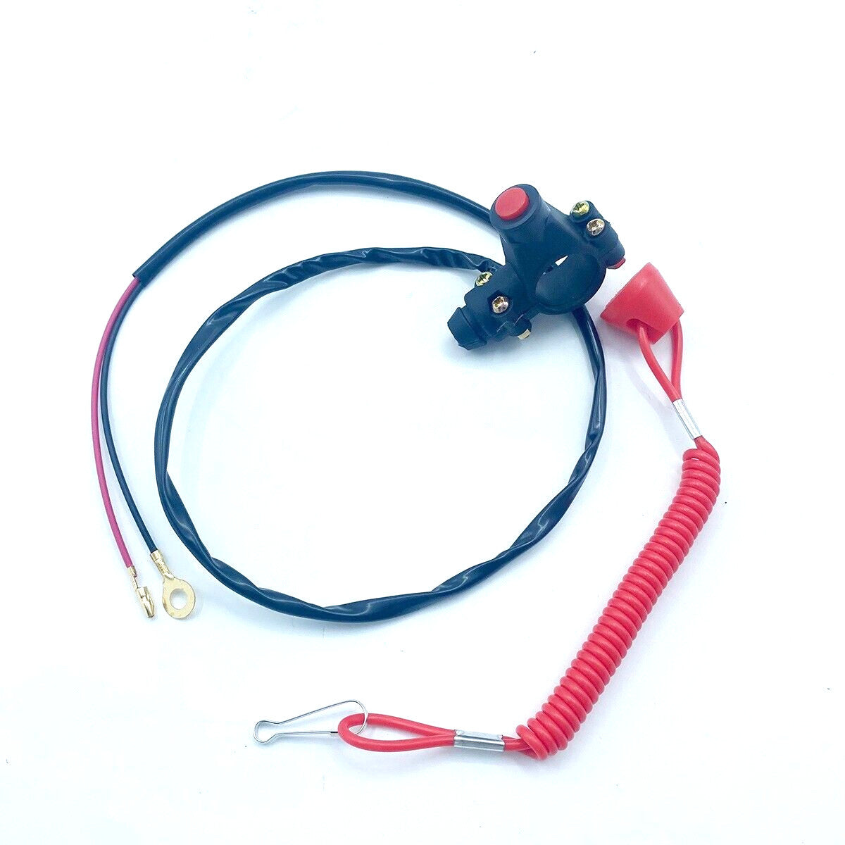 Motor Emergency Kill-Stop Switch W/Safety Tether Lanyard Outboard Cut Off Boat
