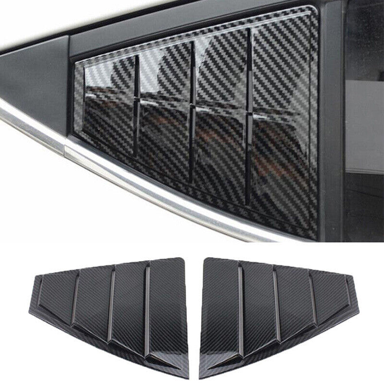 for Hyundai for Elantra 2017-2020 Carbon Fiber Side Vent Window Scoop Louver Cover