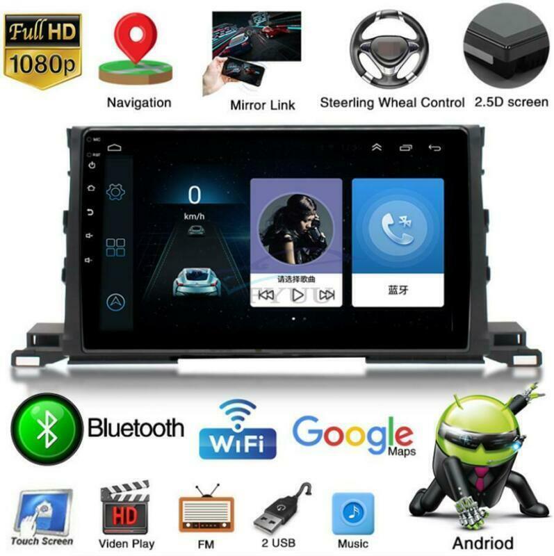 10.1 Android 9.1 2 + 32GB Car Stereo Radio GPS for Toyota Highlander 2015-2019