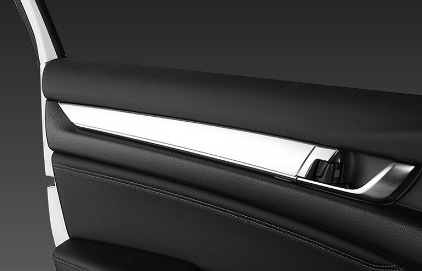 Inner Door Panel Cover Trim 4PCS for Honda Accord 10TH 2018-2022 Silver Titanium