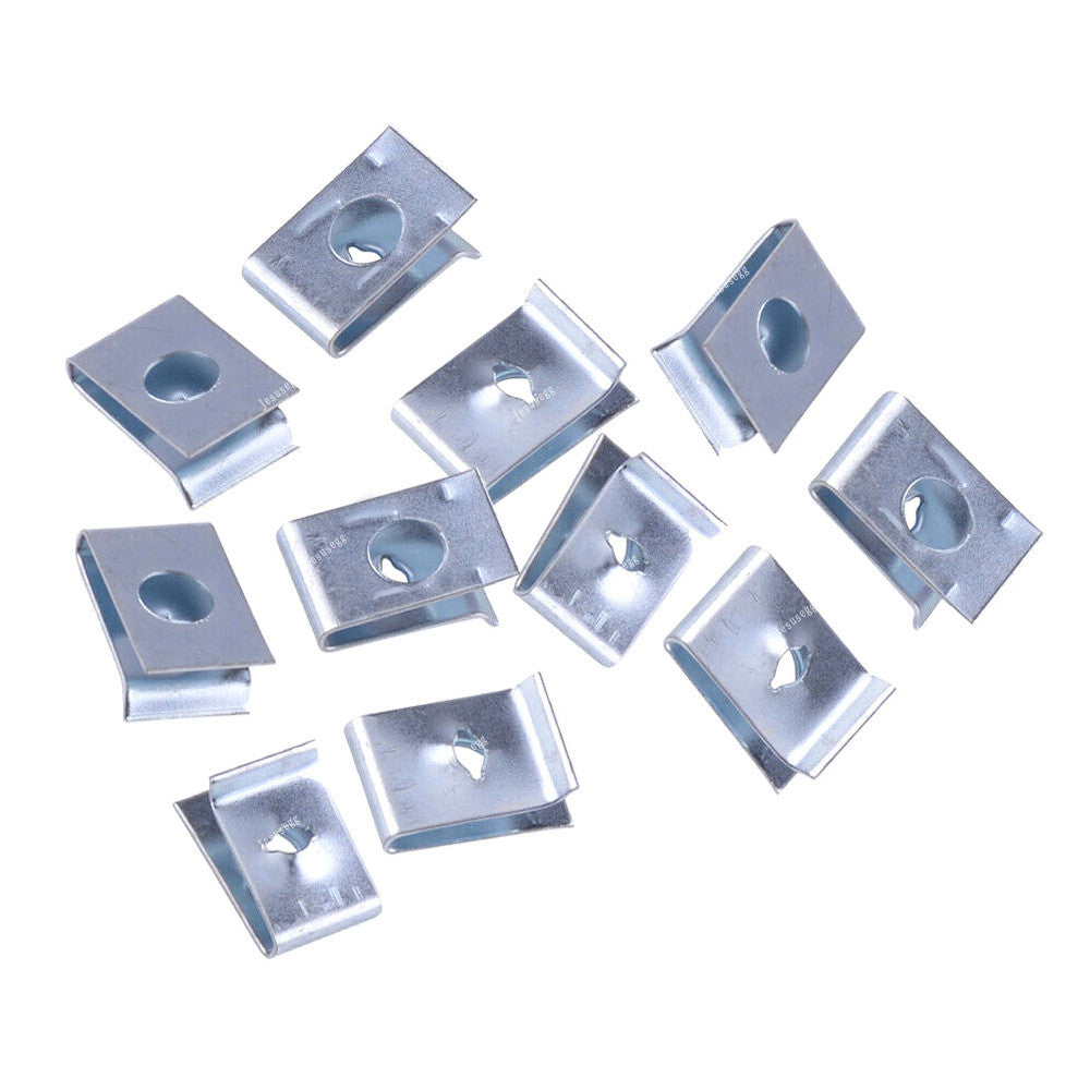 50Pcs Speed Fasteners U Nuts Screw Spire Clip Interior Panels For Motor Vehicles