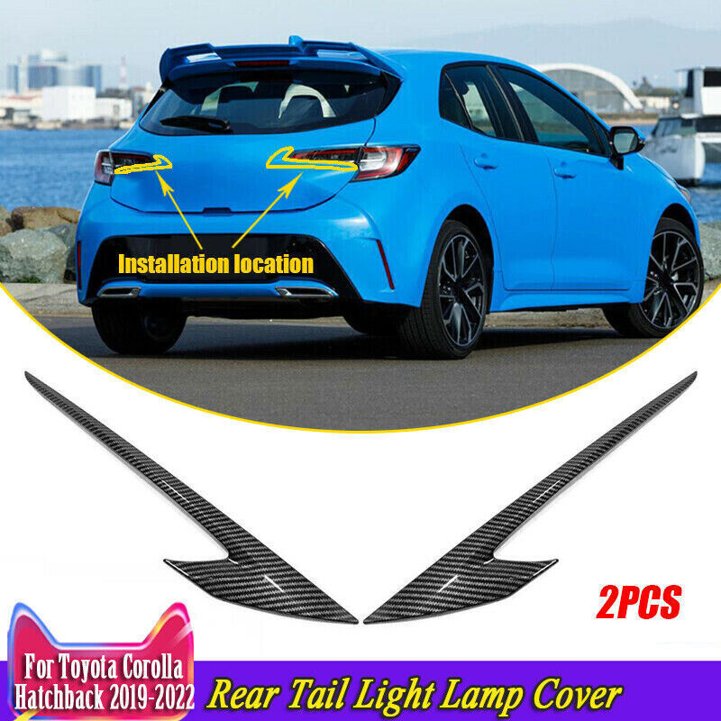for Toyota for Corolla Hatchback 20-2024 Carbon Look Rear Tail Light Lamp Strip Trim