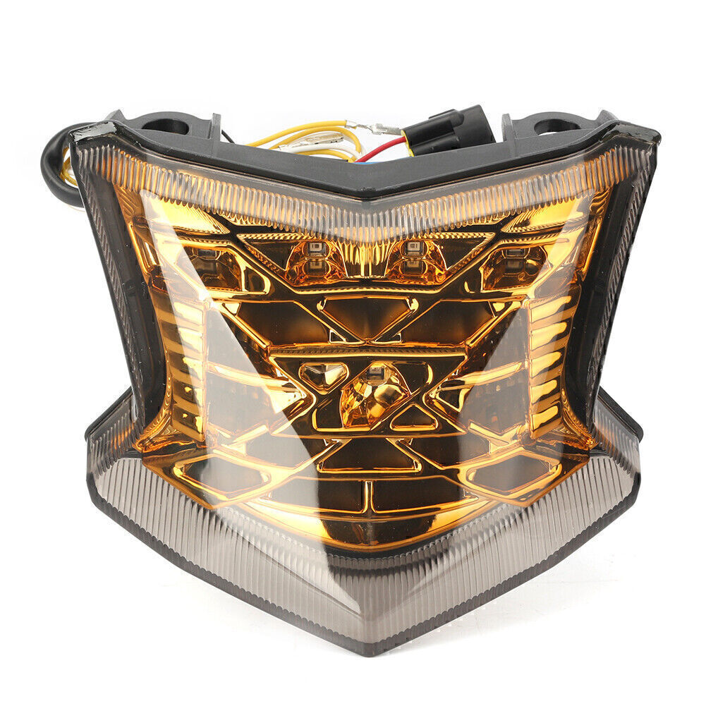 Gold Motocycle Rear LED Turn Signal Taillight for Kawasaki Z900/Z650 ABS 2017-23