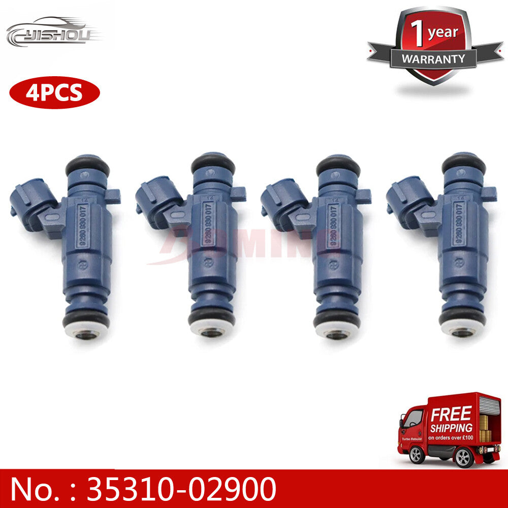 4 x 35310-02900 fuel injectors for Hyundai Atos MX i10 PA and for Kia Picanto BA 1.1