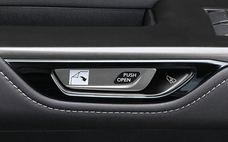 4Black Titanium Inner Door Handle Bowl Frame Trim for Lexus NX250 350 2022-2023
