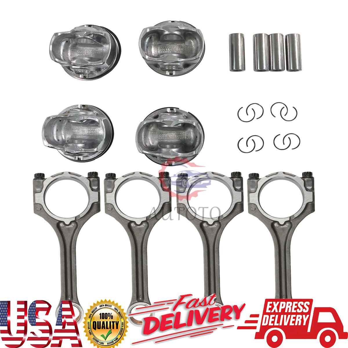 Engine Pistons Rings Set 23410-2BCA0 - Connecting Rod 23510-2B700 for Hyundai