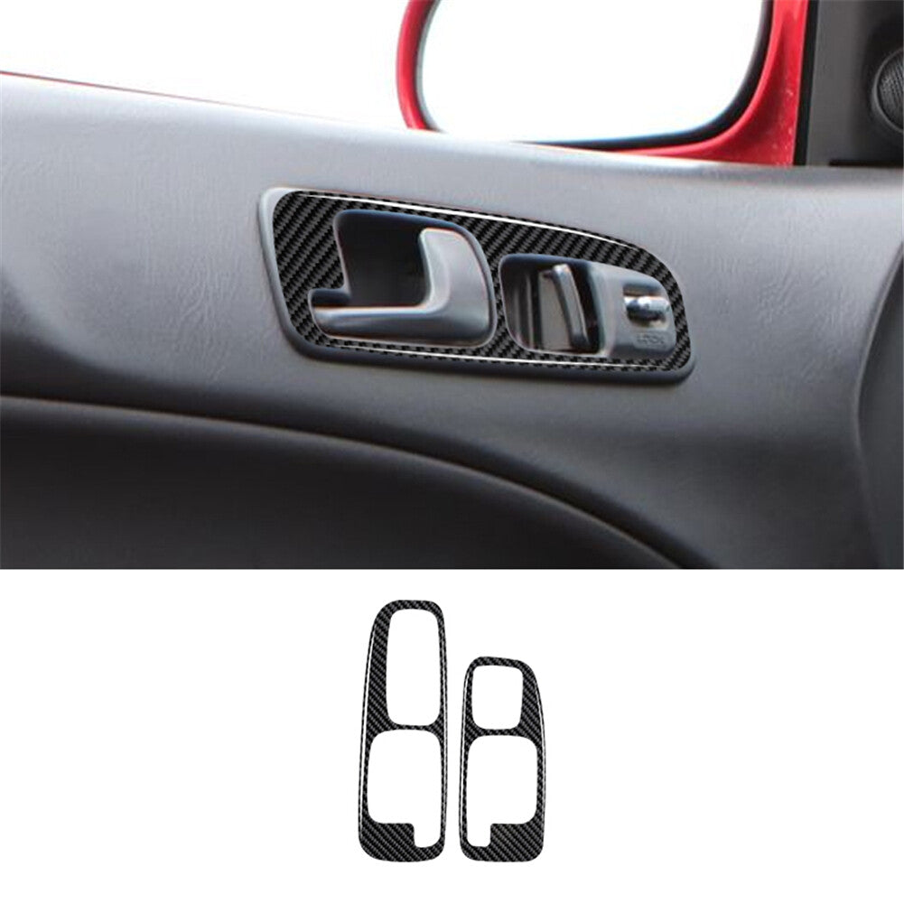 17Pcs Carbon Fiber Interior Full Set Cover Trim Kits for Honda for Civic 1999-2000