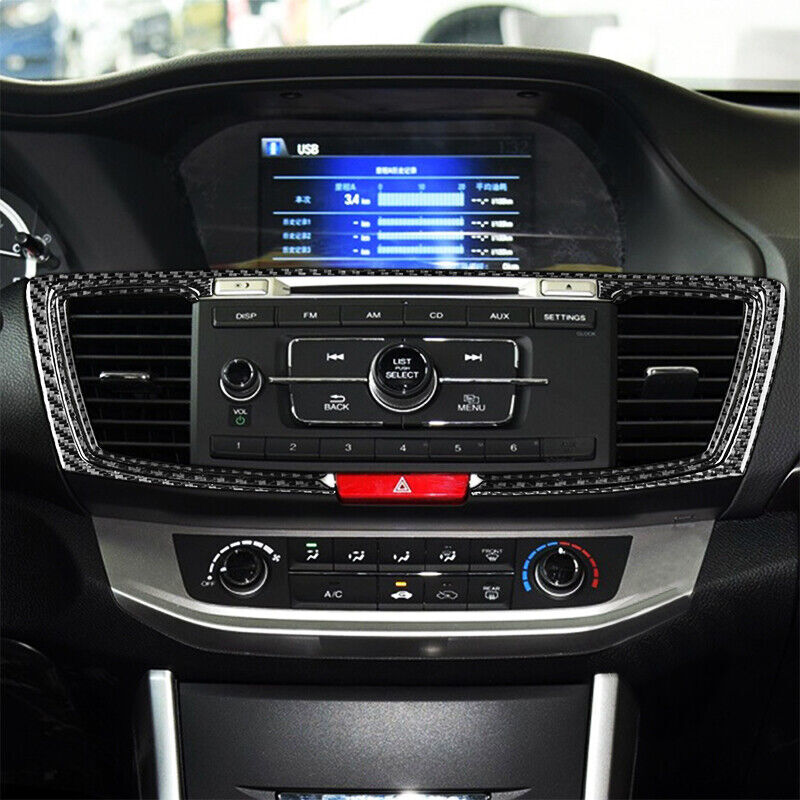 carbon fiber car air vent socket cover decoration suitable for Honda Accord 2014 - 2017